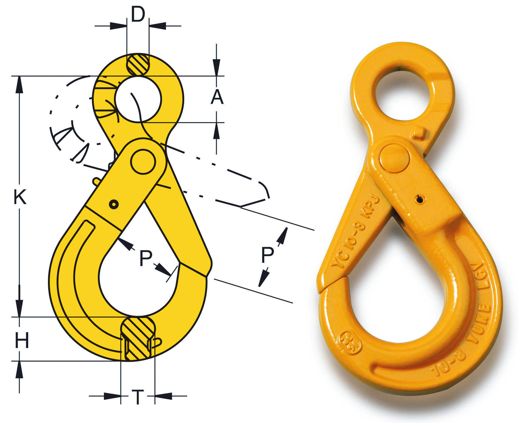 8-025 Eye Self Locking Hook